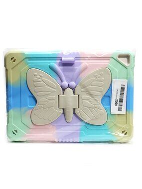 For iPad 9/8/7 Generation (10.2") Kids Shockproof Case Stand Cover Butterfly